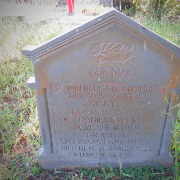 SCHULTZ Susanna Abigael 1942-1952