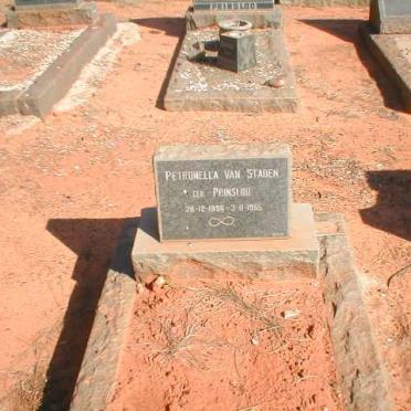 STADEN Petronella, van nee PRINSLOO 1896-1965