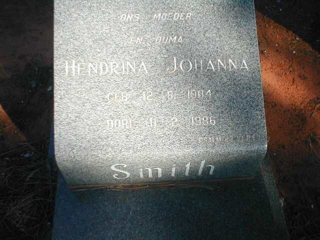 SMITH Hendrina Johanna 1904-1986