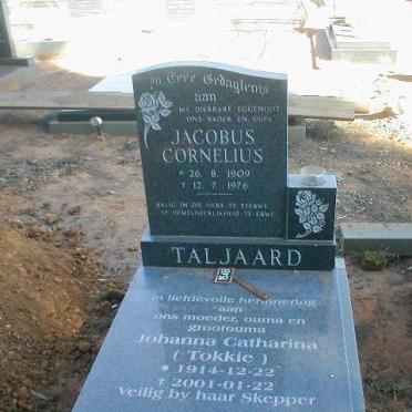 TALJAARD Jacobus Cornelius 1909-1976 &amp; Johanna Catharina 1914-2001