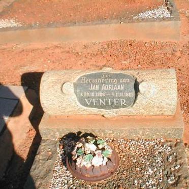 VENTER Jan Adriaan 1906-1965