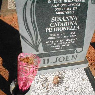 VILJOEN Susanna Catarina 1908-2000