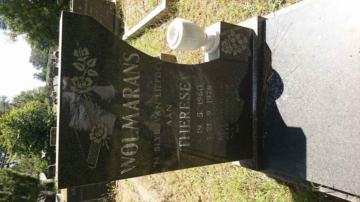 WOLMARANS Therese 1960-1978