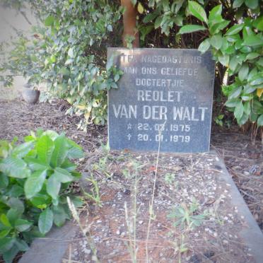 WALT Reolet, van der 1975-1979