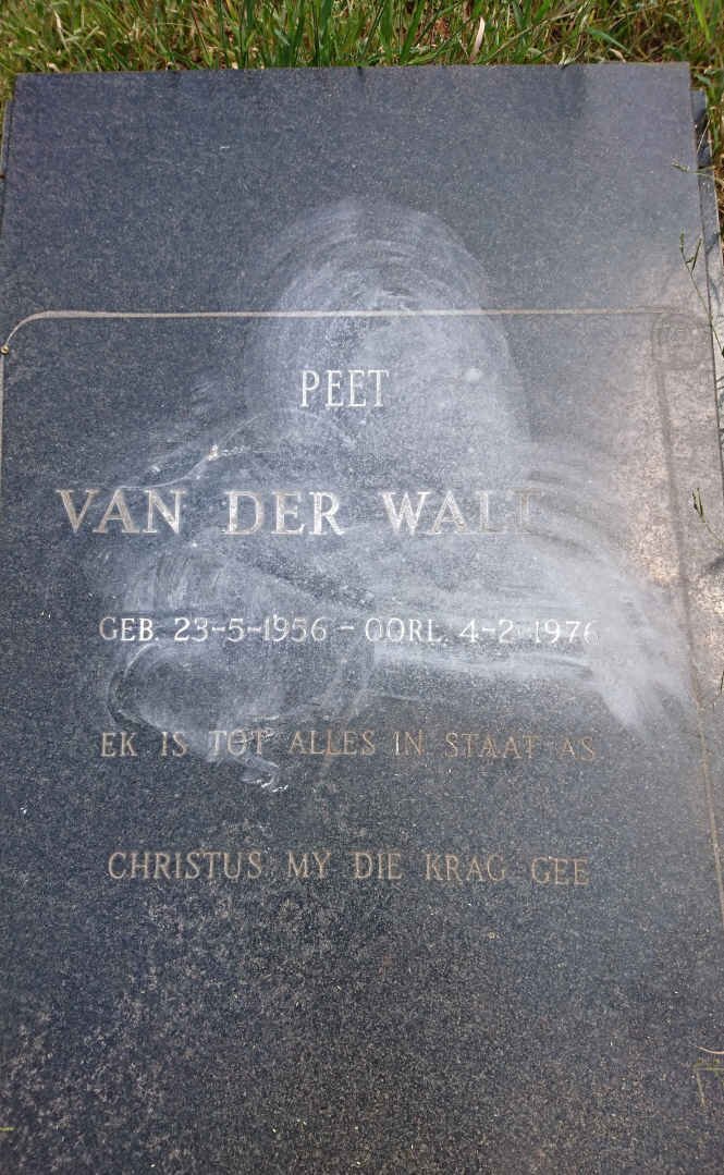 WALT Peet, van der 1956-1976