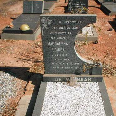 WINNAAR Magdalena Louisa, de 1947-1985