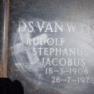 WYK Rudolf Stephanus Jacobus, van 1906-1978