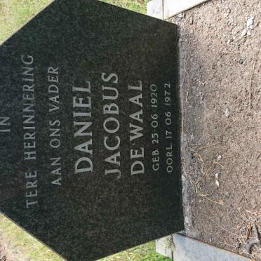 WAAL Daniel Jacobus, de 1920-1972