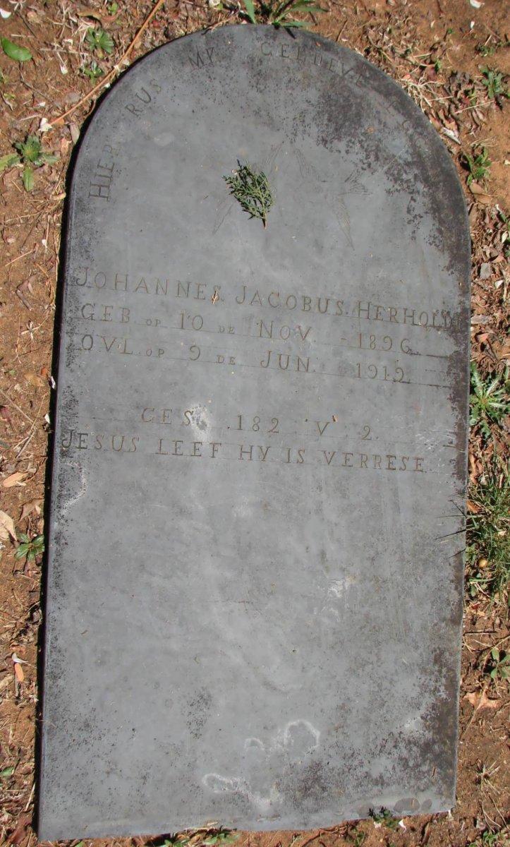 HERHOLDT Johannes Jacobus 1896-1919