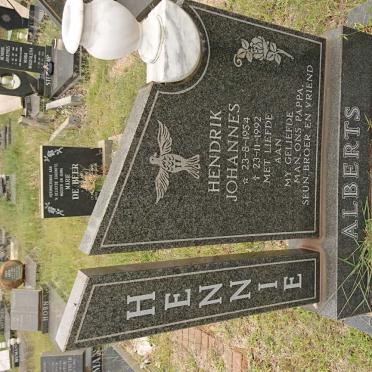 ALBERTS Hendrik Johannes 1954-1992