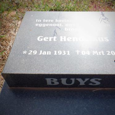 BUYS Gert Hendrikus 1931-2006 