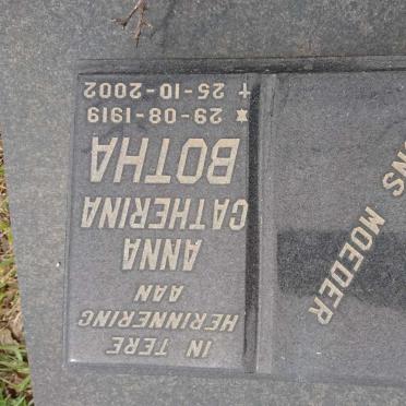 BOTHA  Anna Catherina 1919-2002