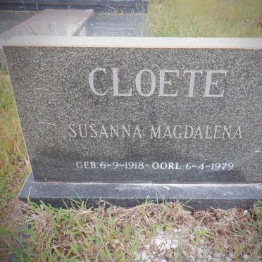 CLOETE Susanna Magdalena 1918-1979