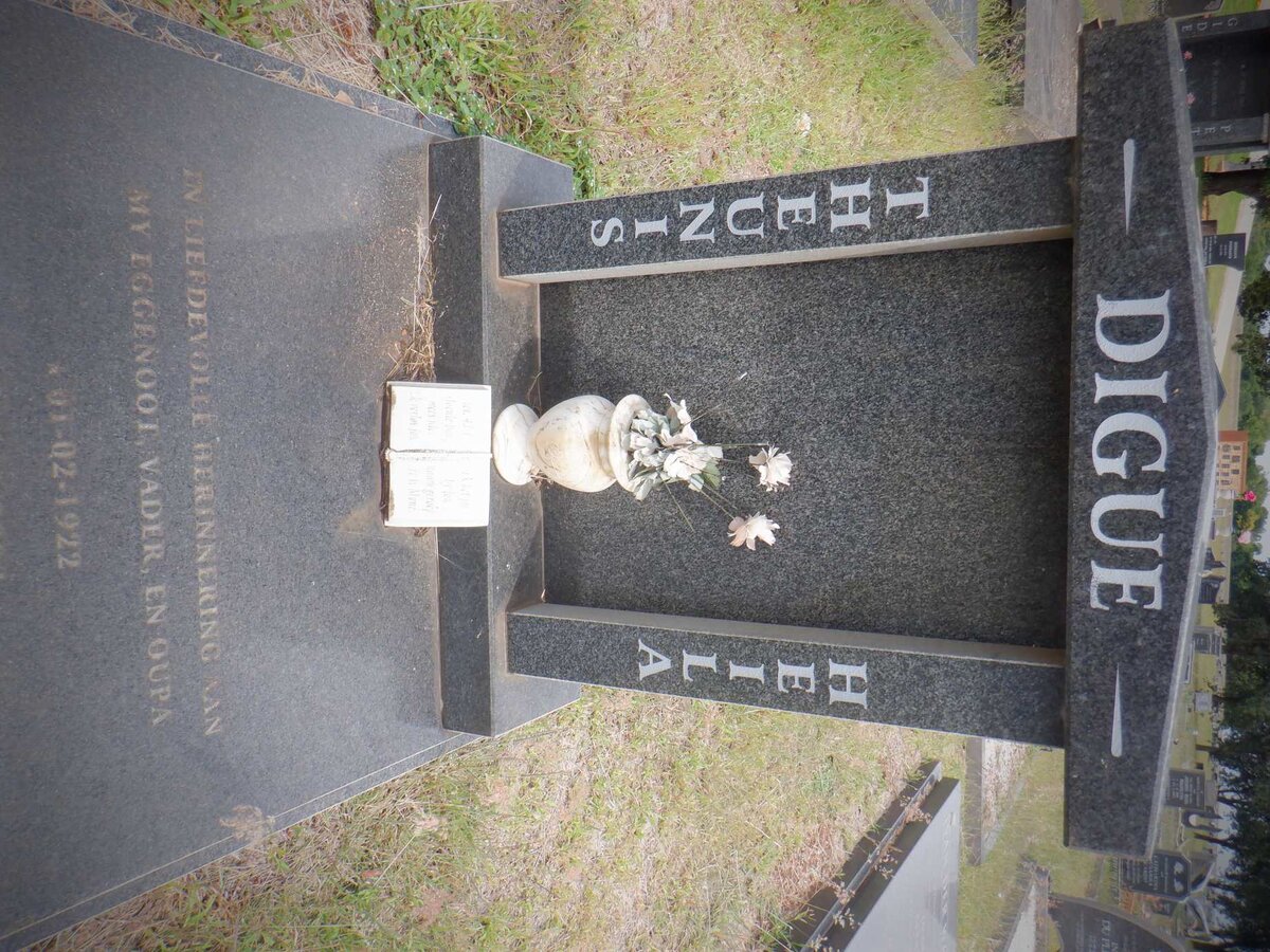 DIGUE Theunis 1922-2000 &amp; Heila 1929-