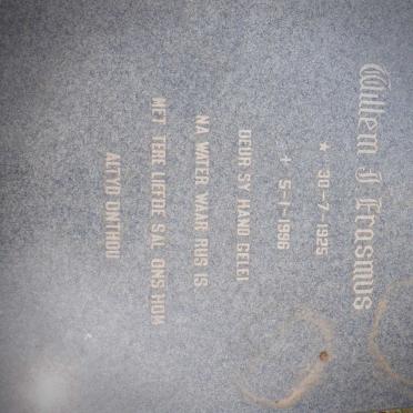 ERASMUS Willem J. 1925-1996