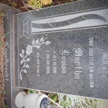 ENGELBRECHT Martha Louisa 1916-1996