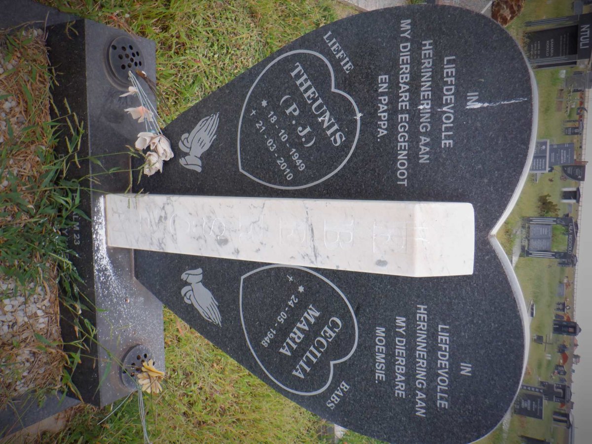 EBERSOHN Theunis P.J. 1949-2010 &amp; Cecilia Maria 1948-