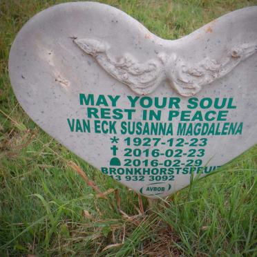 ECK Susanna Magdalena, van 1927-2016