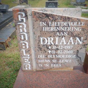 GROBLER Driaan 1987-2000