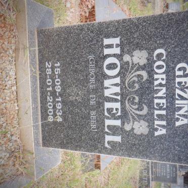 HOWELL Gezina Cornelia nee DE BEER 1934-2000