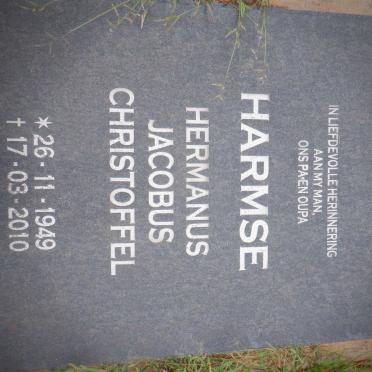 HARMSE Hermanus Jacobus Christoffel 1949-2010