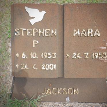 JACKSON Stephen P. 1953-2001 &amp; Mara 1953-