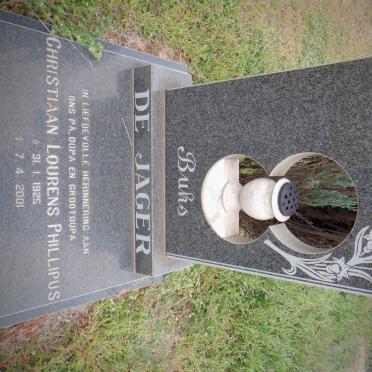 JAGER Christiaan Lourens Phillipus, de 1925-2001