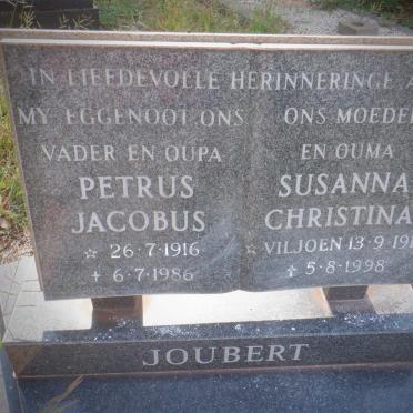 JOUBERT Petrus Jacobus 1916-1986 &amp; Susanna Christina VILJOEN 1912-1998