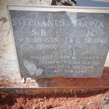 KOEKEMOOR Stephanus S.B. 1935-1990 &amp; Maria M. 1942-