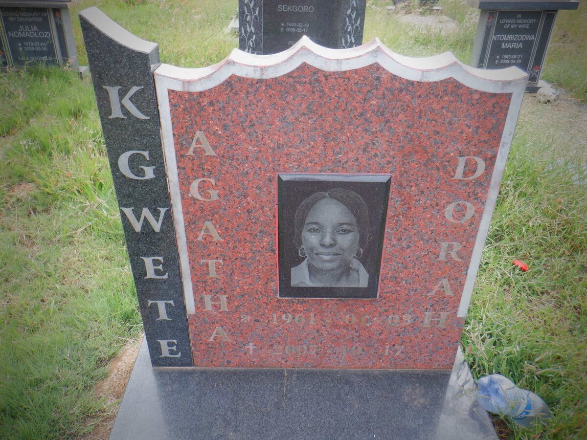 KGWETE Agatha Dorah 1961-2007