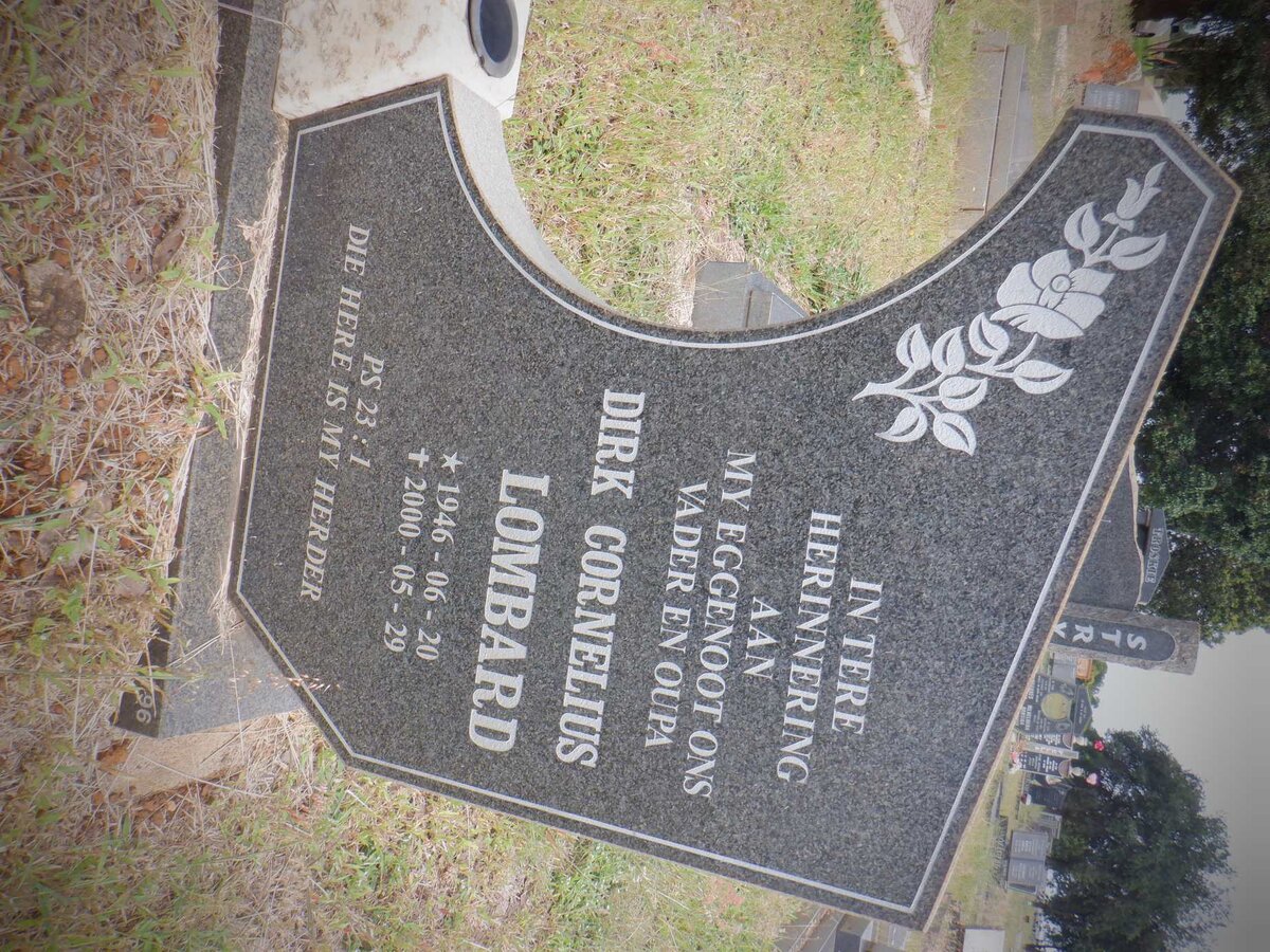 LOMBARD Dirk Cornelius 1946-2000