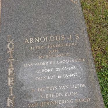 LOTTERING Arnoldus J.S. 1918-1992