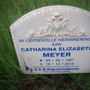 MEYER Catharina Elizabeth 1927-2010