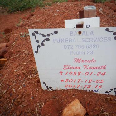 MARULE Elmon Kenneth 1958-2017