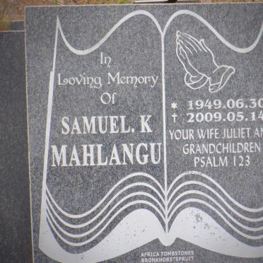 MAHLANGU Samuel K. 1949-2009