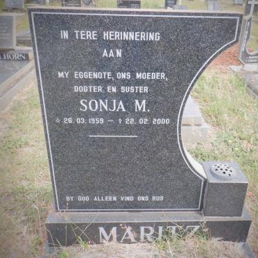 MARITZ Sonja M. 1959-2000