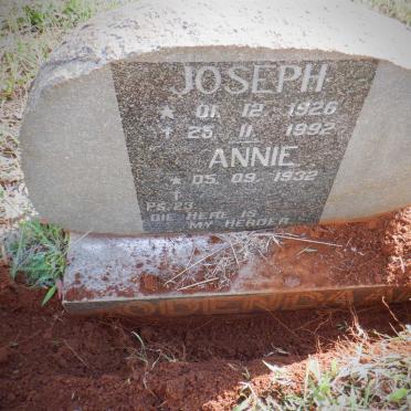 ODENDAAL Joseph 1926-1992 &amp; Annie 1932-