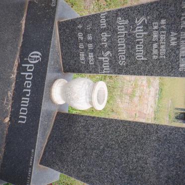 OPPERMAN Sybrand Johannes van der Spuy 1933-1997