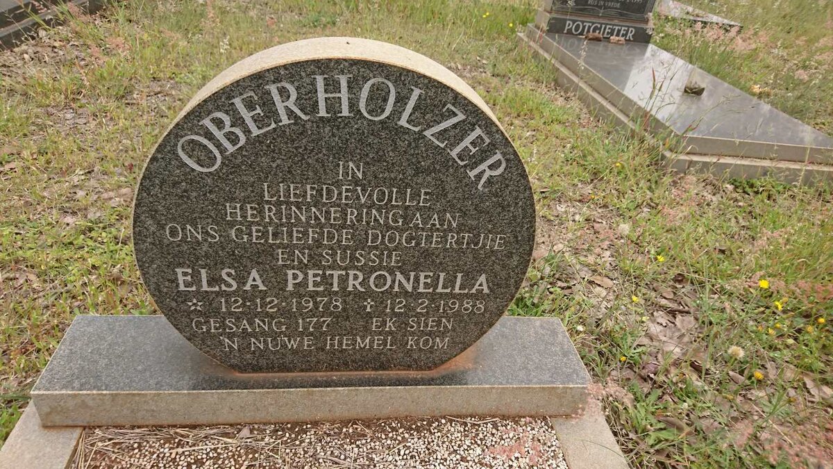 OBERHOLZER Elsa Petronella 1978-1988