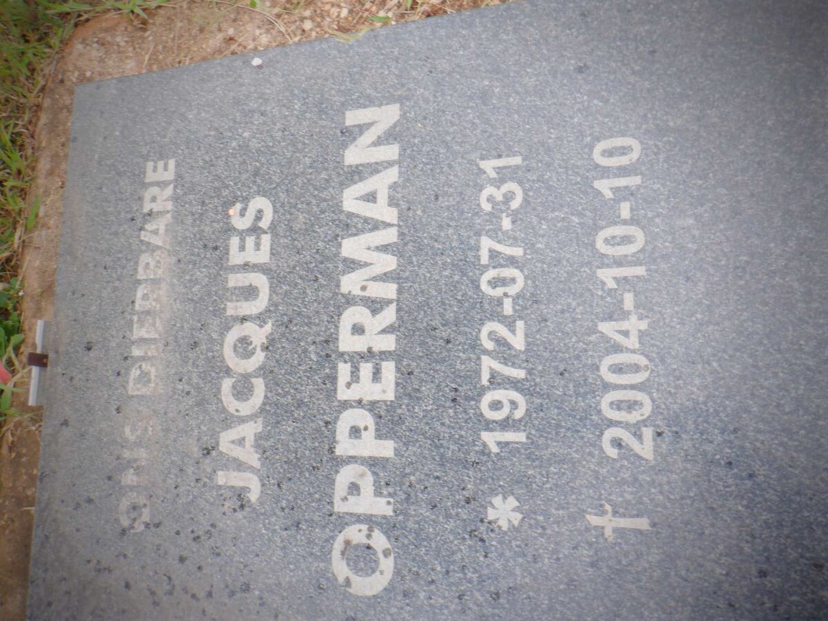 OPPERMAN Jacques 1972-2004