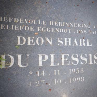 PLESSIS Deon Sharl, du 1958-1998