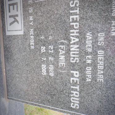 PIEK Stephanus Petrus 1920-2005 &amp; Maria Magdalena 1924-2004