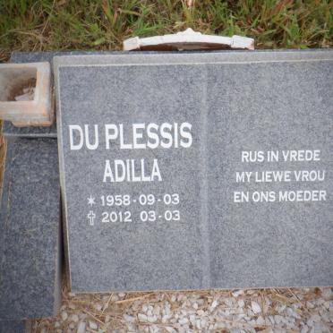 PLESSIS Adilla, du 1958-2012