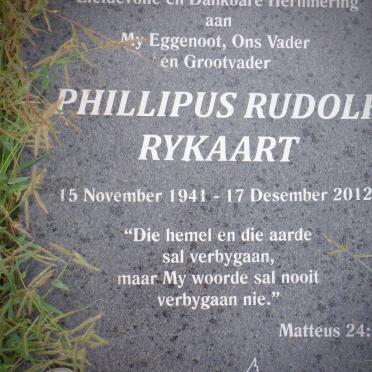 RYKAART Phillipus Rudolf 1941-2012