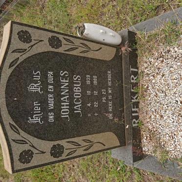 RIEKERT Johannes Jacobus 1939-1988