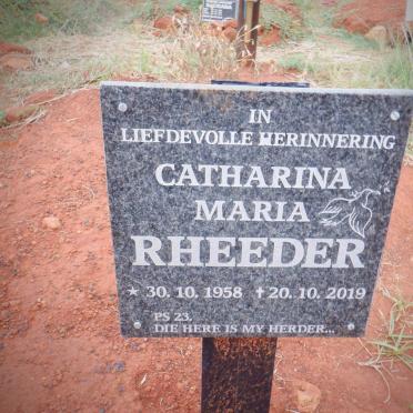 RHEEDER Catharina Maria 1958-2019