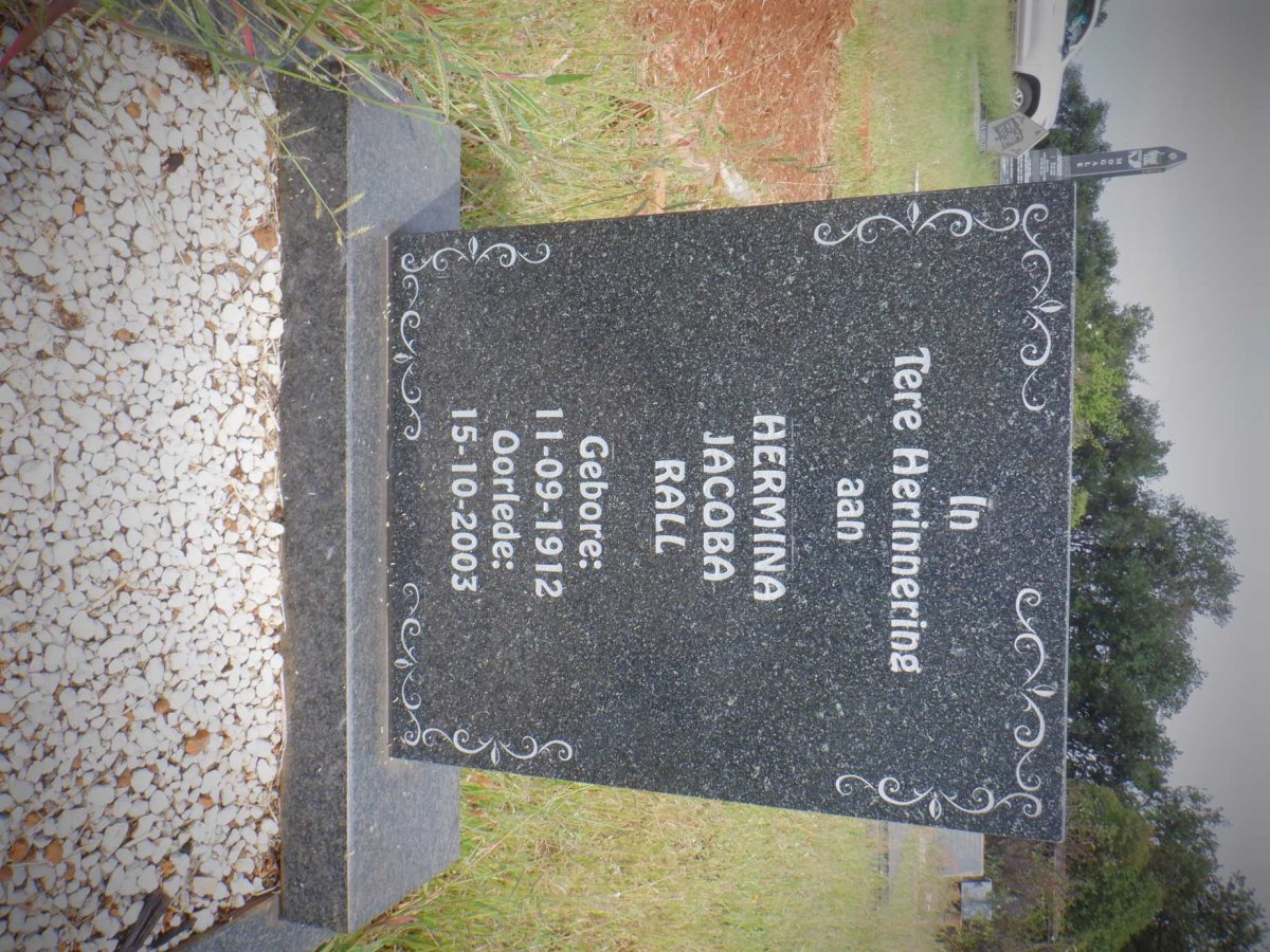 RALL Hermina Jacoba 1912-2003