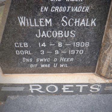 ROETS Willem Schalk Jacobus 1908-1970 &amp; Maria Magdalena J.C. 1911-2001