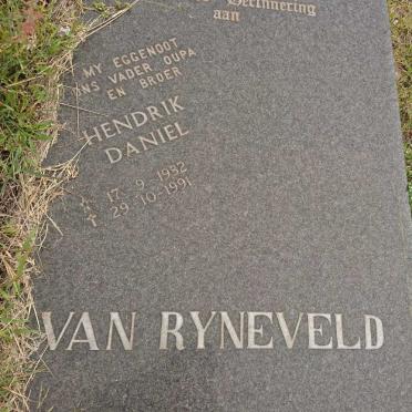RYNEVELD Hendrik Daniel, van 1932-1991