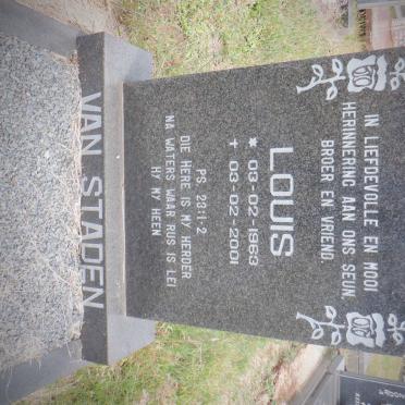 STADEN Louis, van 1963-2001